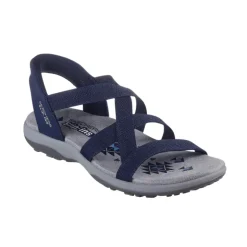 Skechers slip-in damesandal - Blå