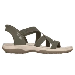 Skechers slip-in damesandal - Grøn