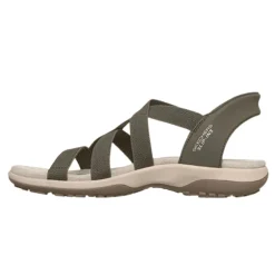 Skechers slip-in damesandal - Grøn