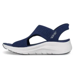 Skechers slip-in damesandal - Mørkeblå