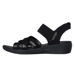Skechers slip-in damesandal - Sort
