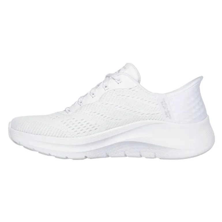 Skechers slip-in damesneaker - Hvid