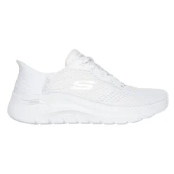 Skechers slip-in damesneaker - Hvid