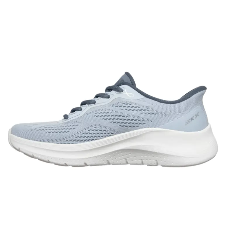 Skechers slip-in damesneaker - Lyseblå