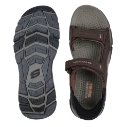 Skechers slip-in herresandal - Brun