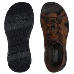 Skechers slip-in herresandal - Mørkebrun