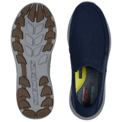 Skechers slip-in herresko - Mørkeblå