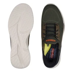 Skechers slip-in herresneaker - Oliven