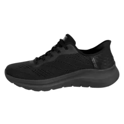 Skechers vandtæt slip-in damesneaker - Sort