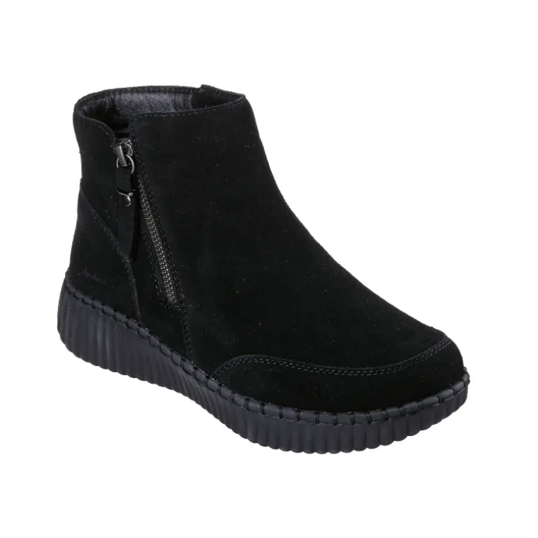Skechers varmt foret damestøvle - Sort