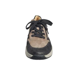 Sporty sneaker - Beige/Sort