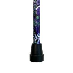 Stok med justerbar højde - Lilla blomster