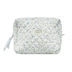 Stor toilettaske i quilt - Blomstret
