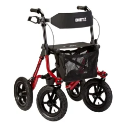 Taima XC rollator - med store luftfyldte hjul