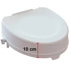 Toiletforhøjer med låg, 10 cm