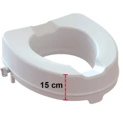 Toiletforhøjer uden låg, 15 cm