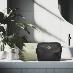 Toilettaske med bøjlelukning - Sort