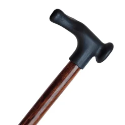 Træstok med ergonomisk håndtag