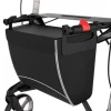Vandafvisende taske med magnetlås til rollator