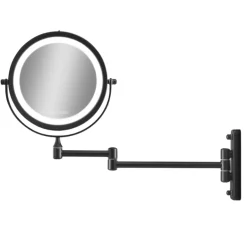 Væghængt makeup-spejl - Sort