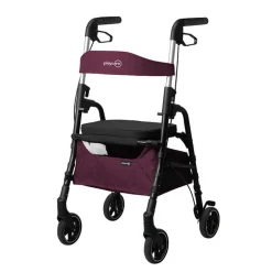 W4 rollator / indkøbsvogn - Bordeaux