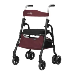 W05 rollator / indkøbsvogn - Bordeaux