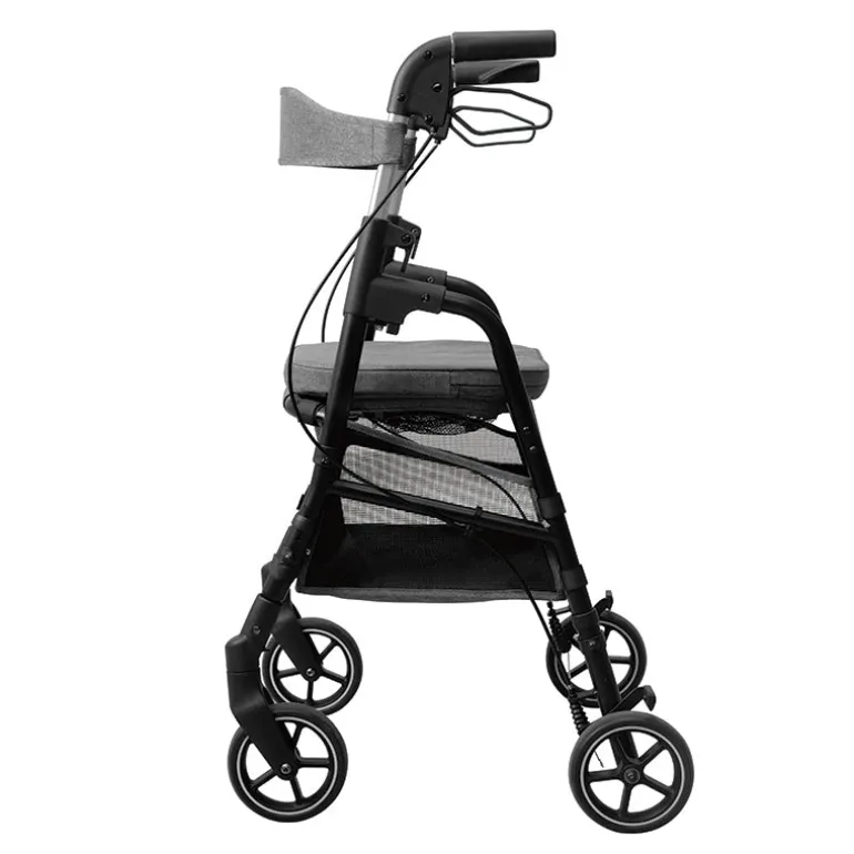 W4 rollator / indkøbsvogn - Grå
