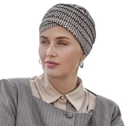 Yoga turban - Beige snake