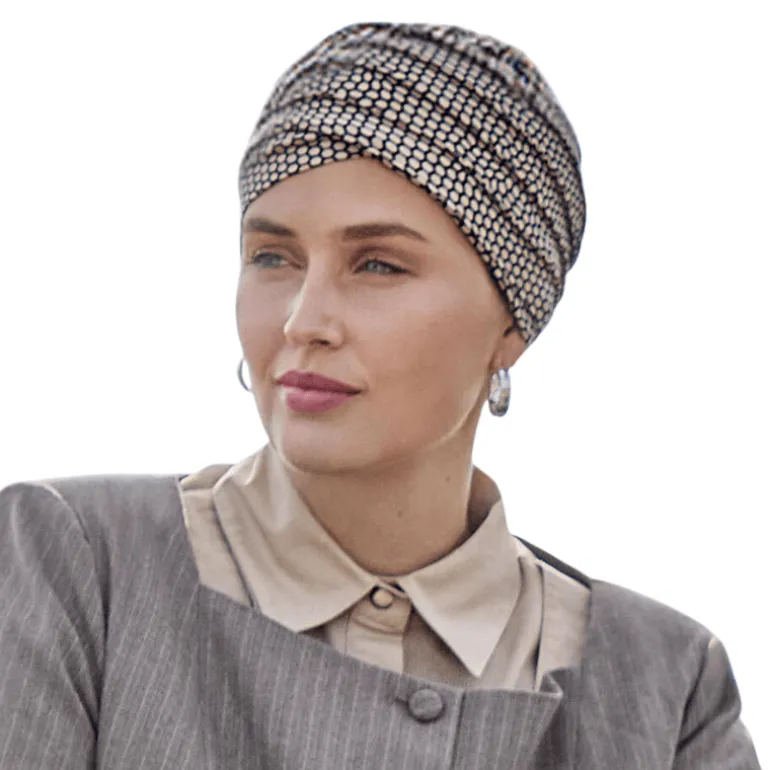 Yoga turban - Beige snake